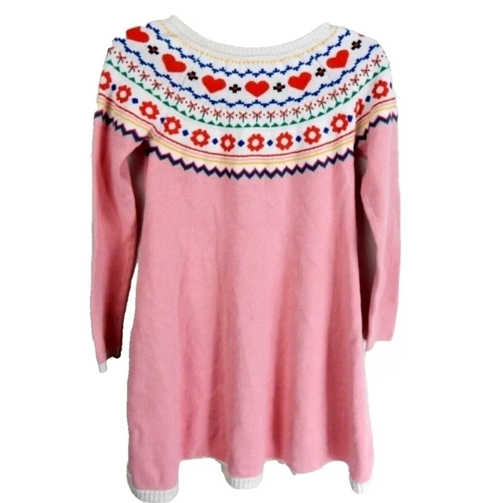 Hanna Andersson Pink Fair Isle Dress